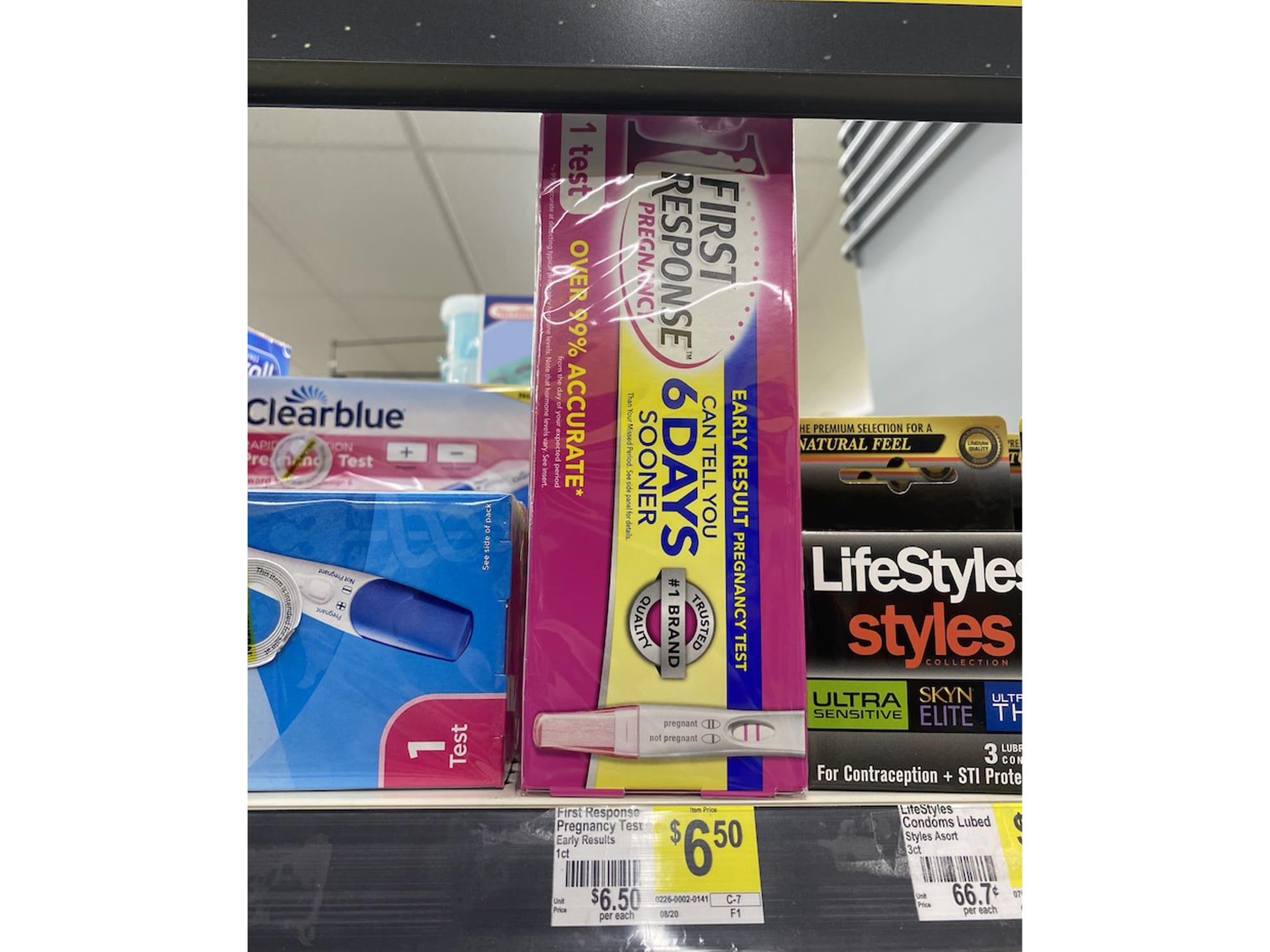 How much does the First Response Pregnancy Test Cost at Dollar General